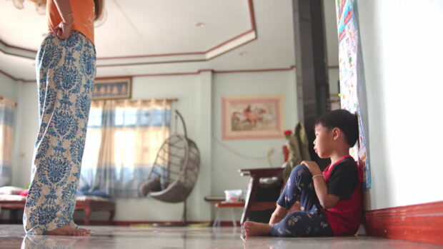 child suffering autistic