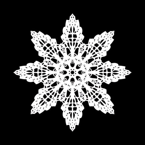 Lacy Thread Snowflakes