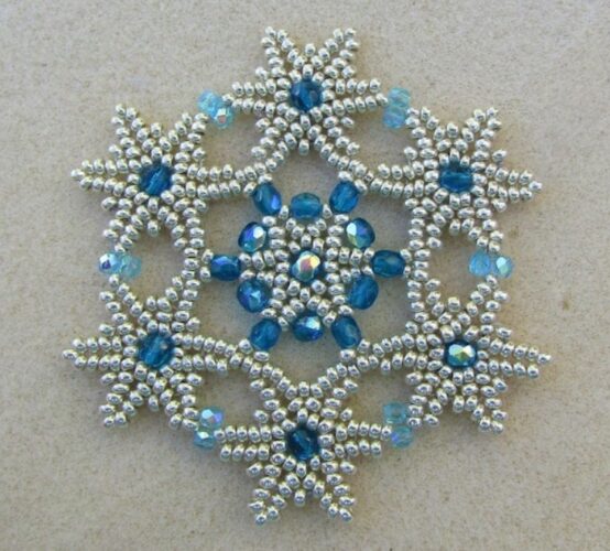 Snowflake with Beads