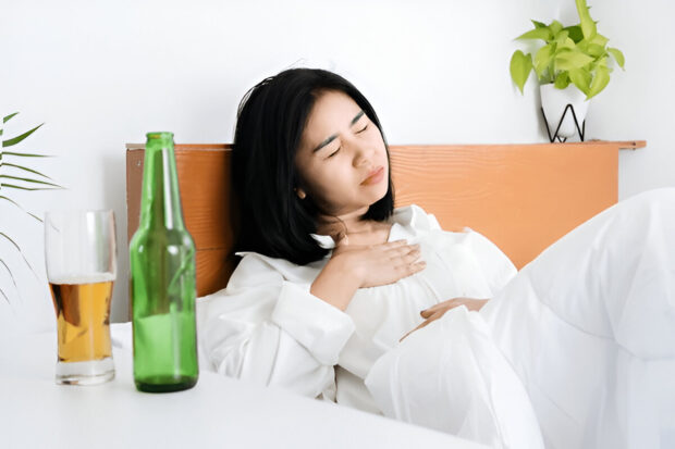 chest hurts after drinking alcohol